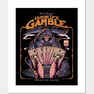 Human life gamble Posters and Art